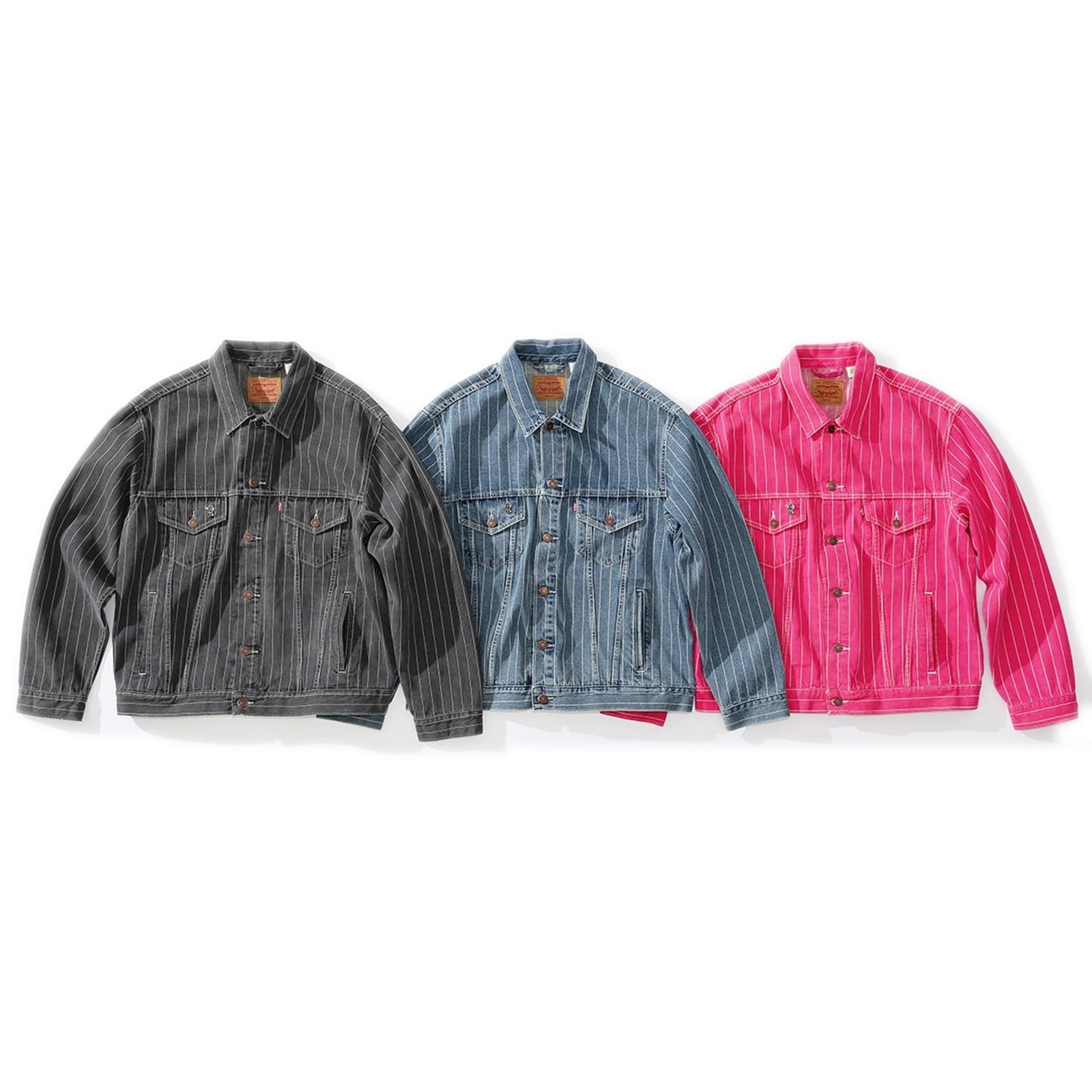 Supreme®/Levi's® Pinstripe Trucker Jacket